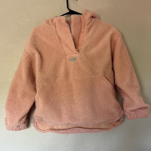 Nike Tops - Nike Girls' Pink Sherpa hoodie